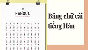 Bảng chữ cái tiếng Hàn: Cách dịch sang tiếng Việt chuẩn